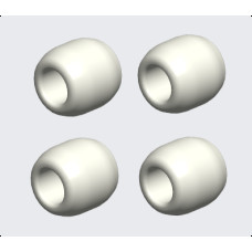 GT040191 Landing Skid Rubber Sleeve - White (suitable for 10mm diameter tube)- （10mm）