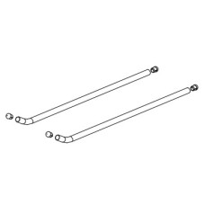 GT040233 RS7 Ultra Skid pipes - WhiteRS7 Ultra -