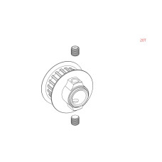 GT040242 RS7 Ultra Tail pulley - 20TRS7 Ultra -20T