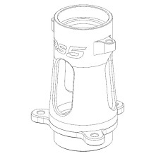 GT060110 RS6 Main frame bearing holder