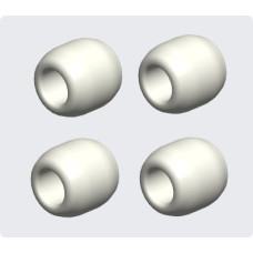 GT060141 RS5/RS6 Landing Skid Rubber Sleeve - White (suitable for 8mm diameter tube)